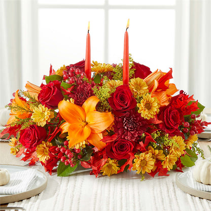 Autumn's Embrace Centerpiece –  The Flower Nook Inc, Orlando FL