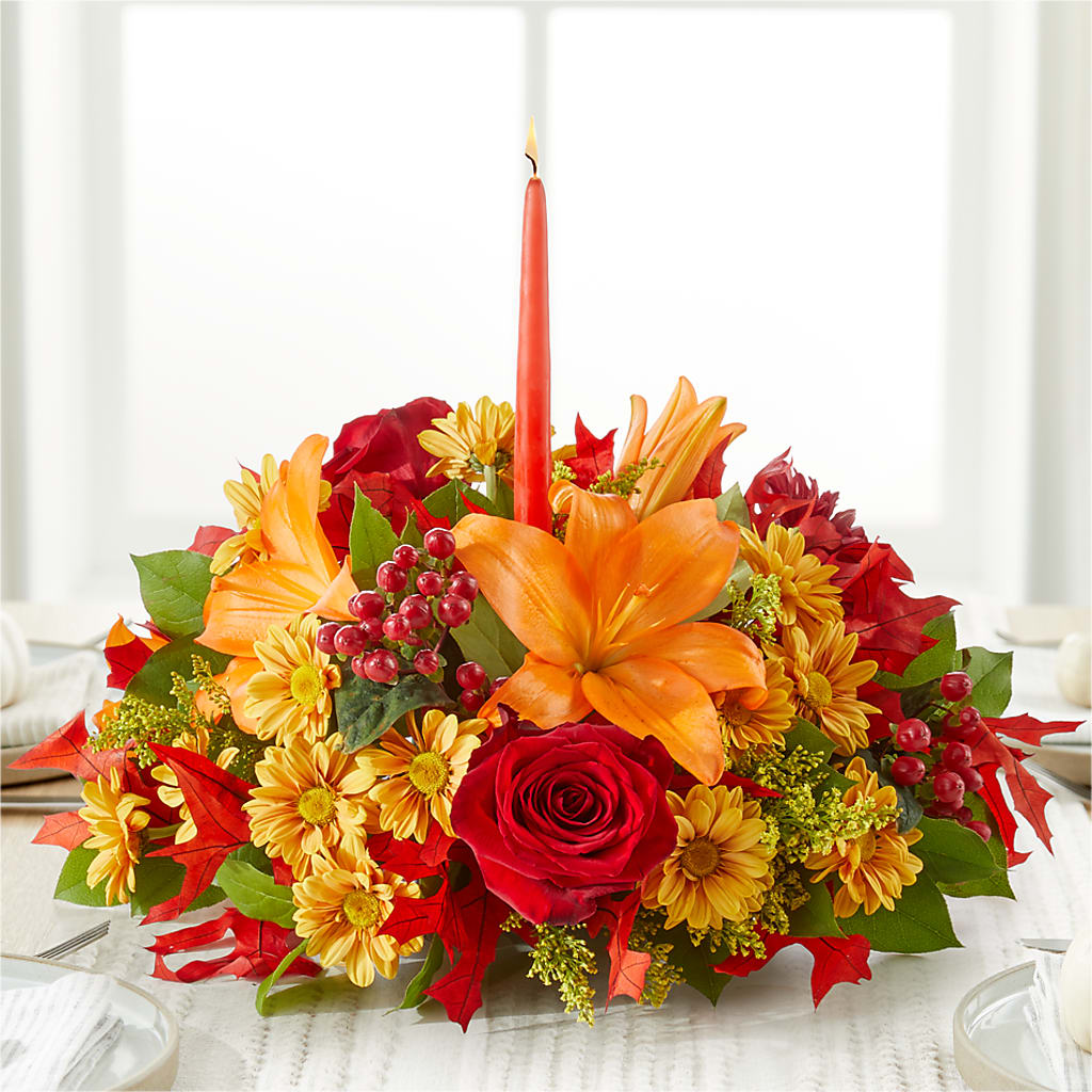 Autumn's Embrace Centerpiece –  The Flower Nook Inc, Orlando FL