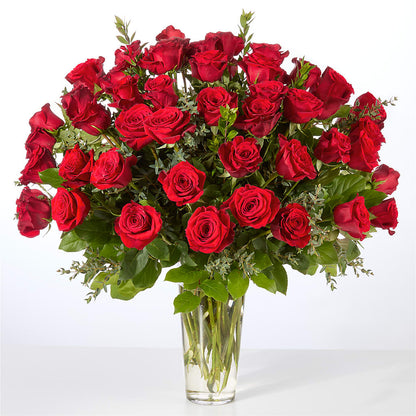 Forever Yours Fifty Stem Red Rose Bouquet –  The Flower Nook Inc, Orlando FL