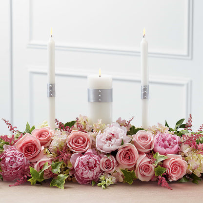Worldwide Romance Unity Candle Arrangement –  The Flower Nook Inc, Orlando FL
